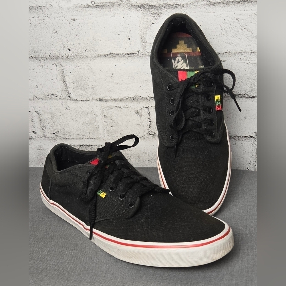 Vans Rasta Authentic Black Canvas Skate Shoes Men’s 13 | Limited Edition